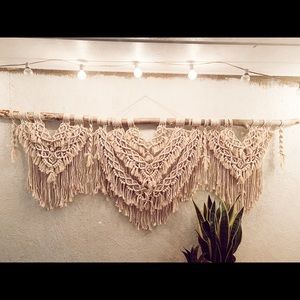 LUCCA: Macrame Wall Hanging  HUGE 6ft